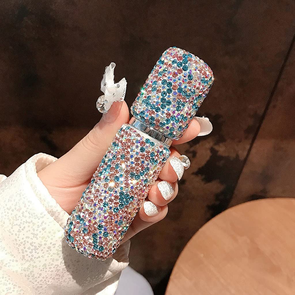 butelkę z perfumami, butelkę z mgłą Butelka na perfumy w sprayu ze strasem, 25 ml szklane butelki z rozpylaczem, podróżna butelka na perfumy, przenośna mini butelka z atomizerem perfum do wielokrotneg