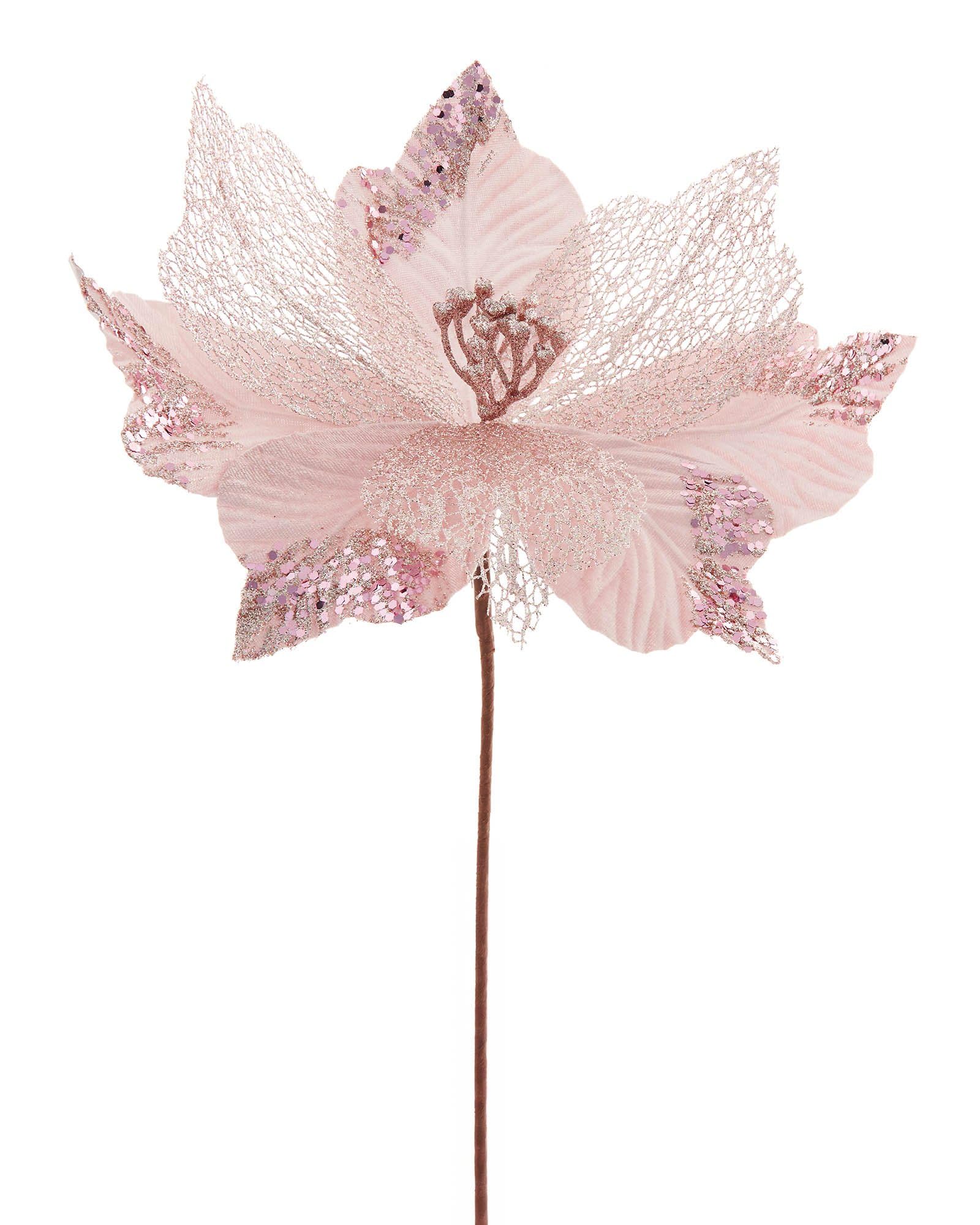 WeRChristmas Artificial Poinsettia Christmas Tree Flower Decoration