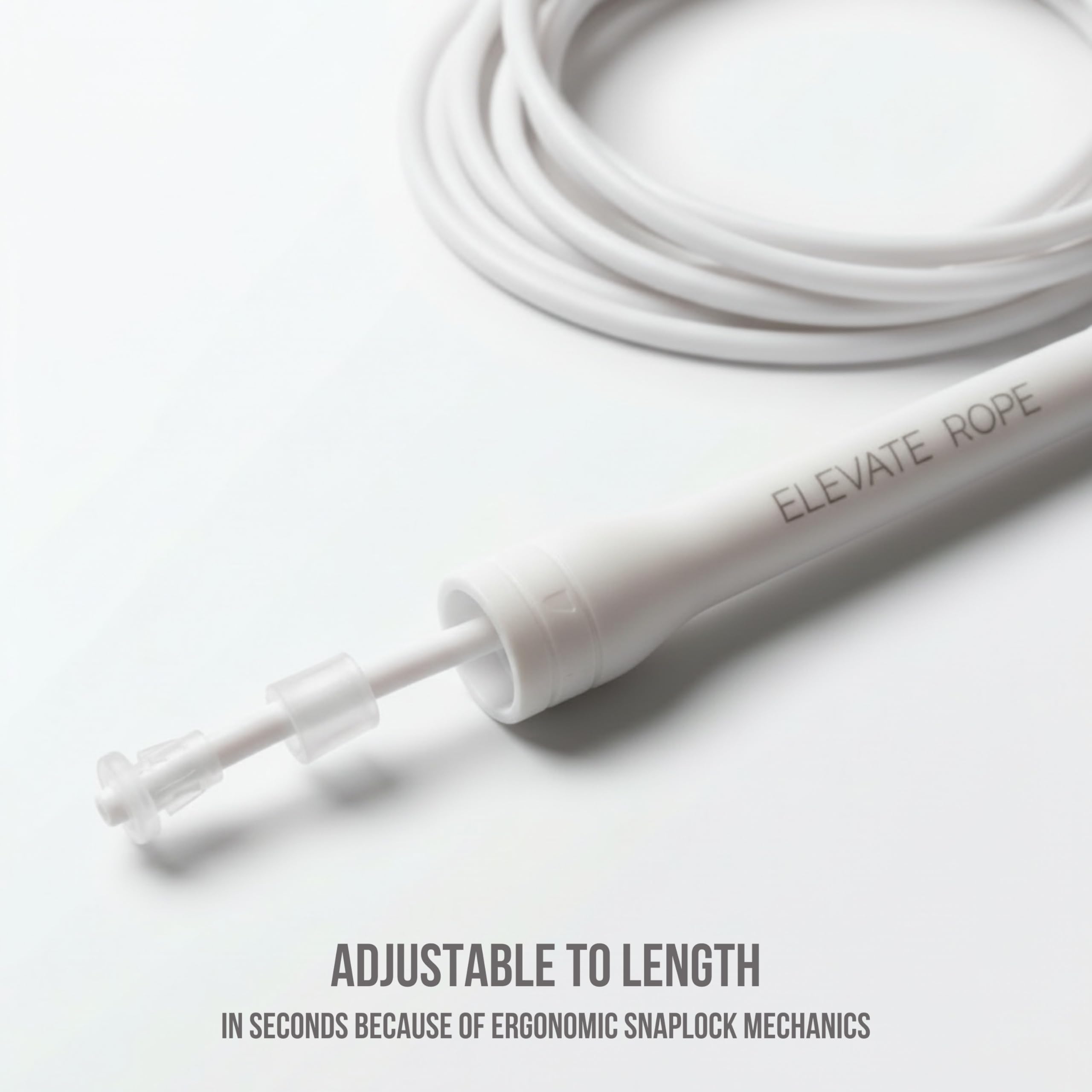 Elevate Speed Rope MAX - Professionelles Springseil aus Strapazierfähigem PVC mit Nylonkern - 5 mm - Länge Max. 3 Meter - Extrem Starke Griffe