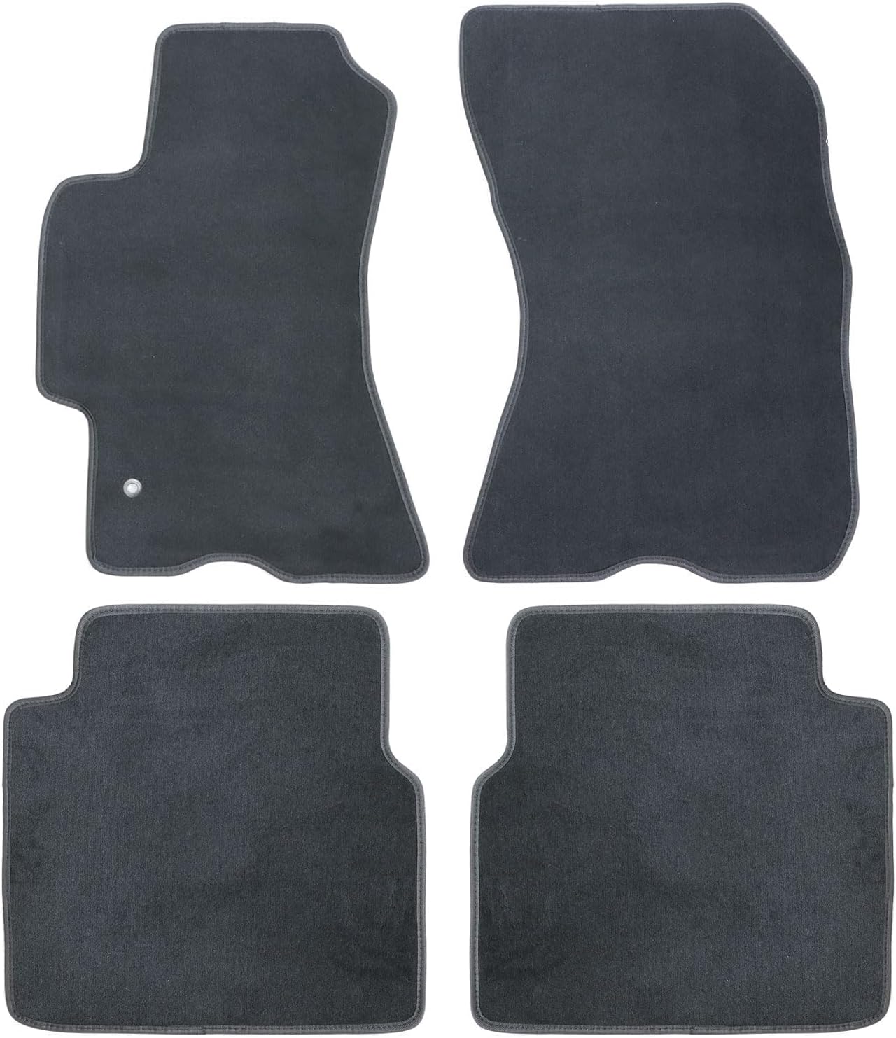 GXARTS Velour Car Floor Mats Full Set for Subaru Legacy & Outback 2005–2009