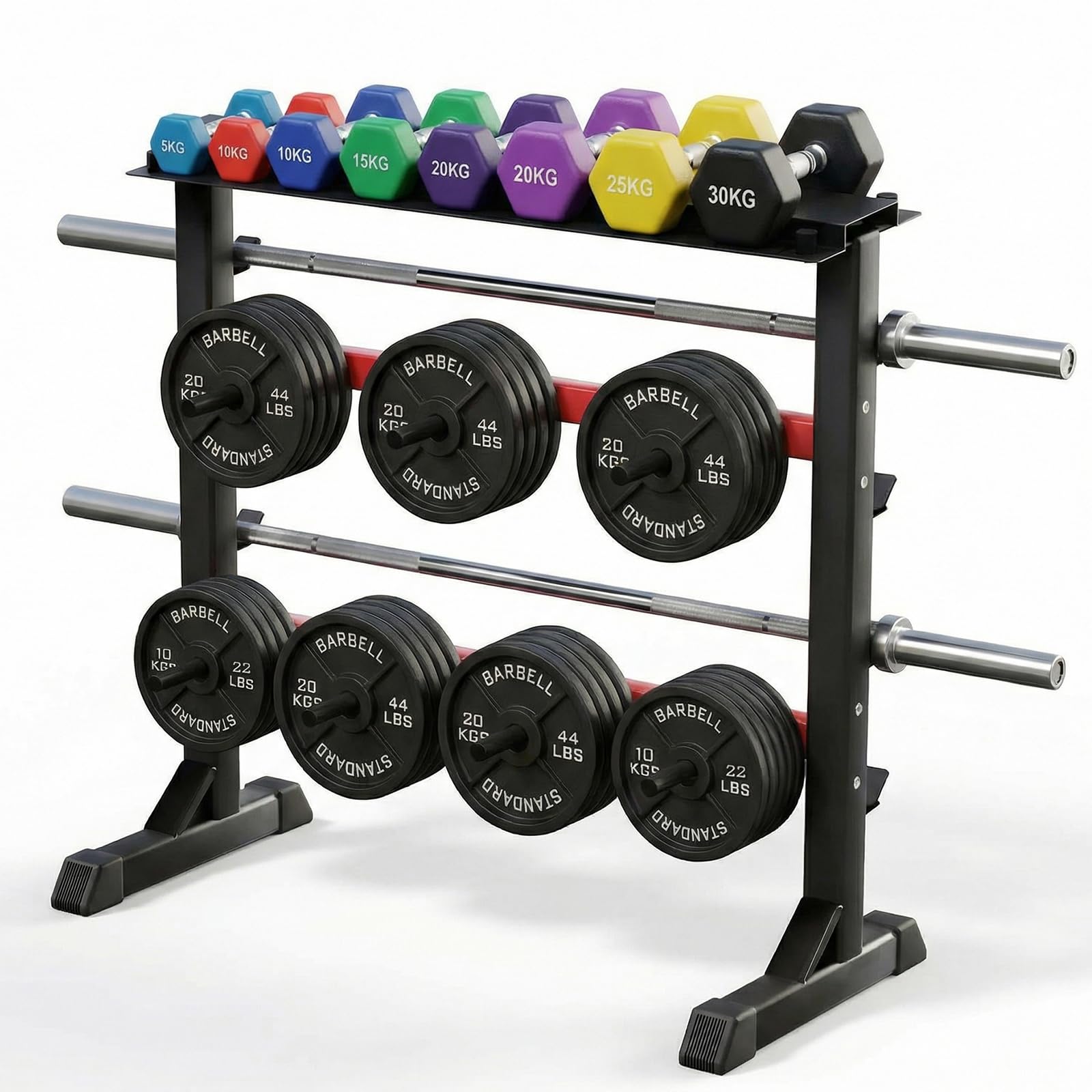 Supporto per manubri pesi per sollevamento pesi per sollevamento pesi fitness Porta Dischi Pesi Manubri per Palestra Casa max. 300 kg
