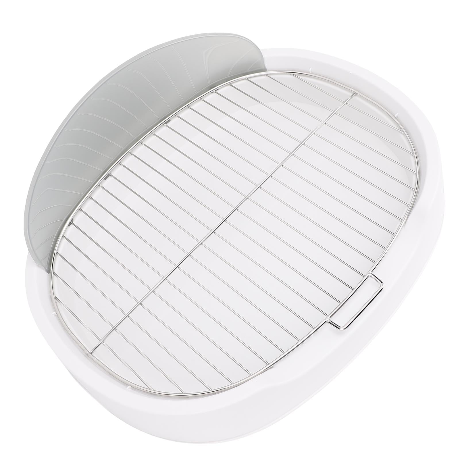 Generic Taca Treningowa na Nocnik dla Psa z osłoną przeciwbryzgową. Łatwa w Czyszczeniu Konstrukcja do Użytku w pomieszczeniach. Kompaktowy Rozmiar 51x42 Cm (WHITE)