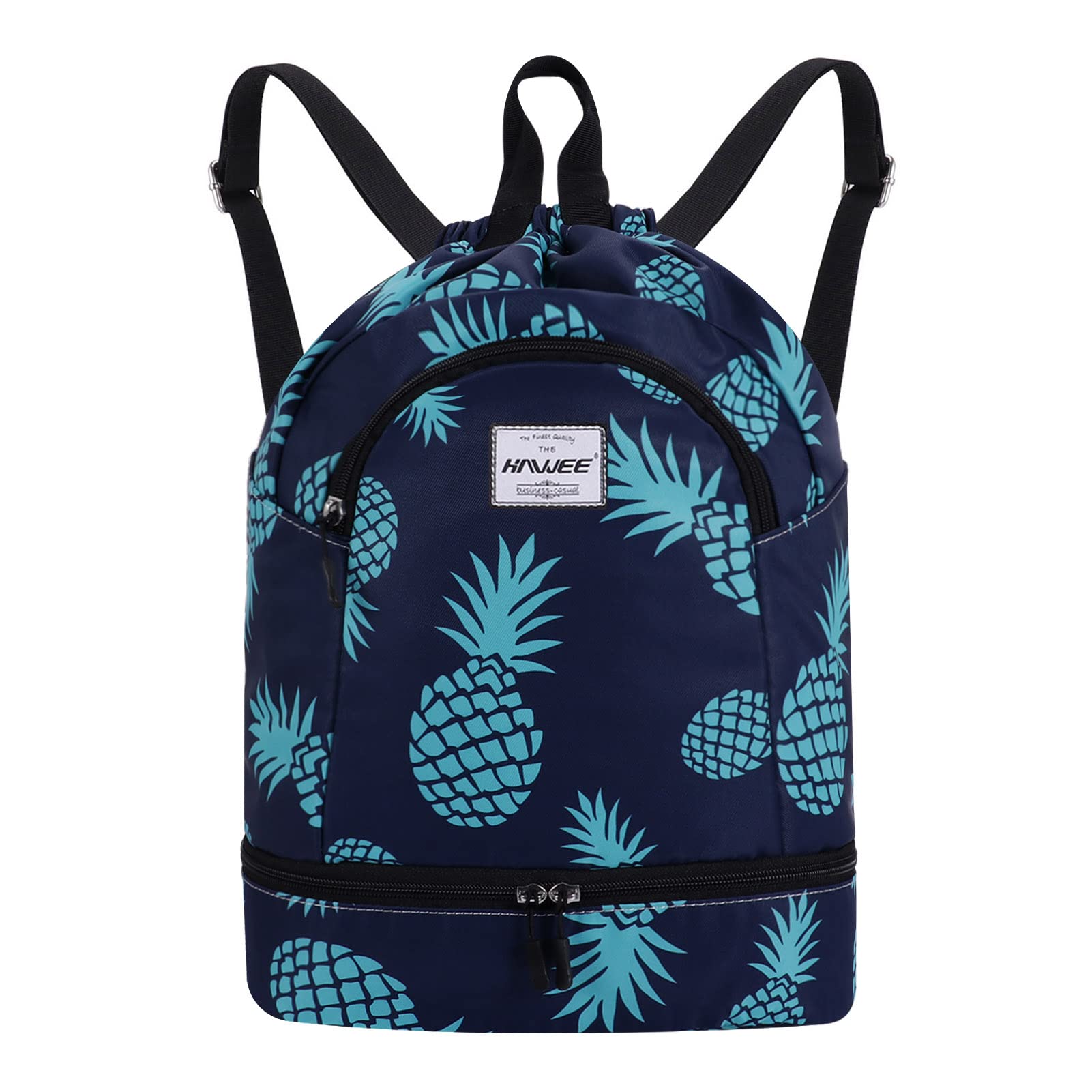 Impermeable Casual Mochila con Cordón Grande Deporte Bolso de Gimnasia Mochila de Cuerda Unisex para Mujer Hombre Vida Cotidiana Aire Libre Yoga Escuela Nadar Playa — view 14