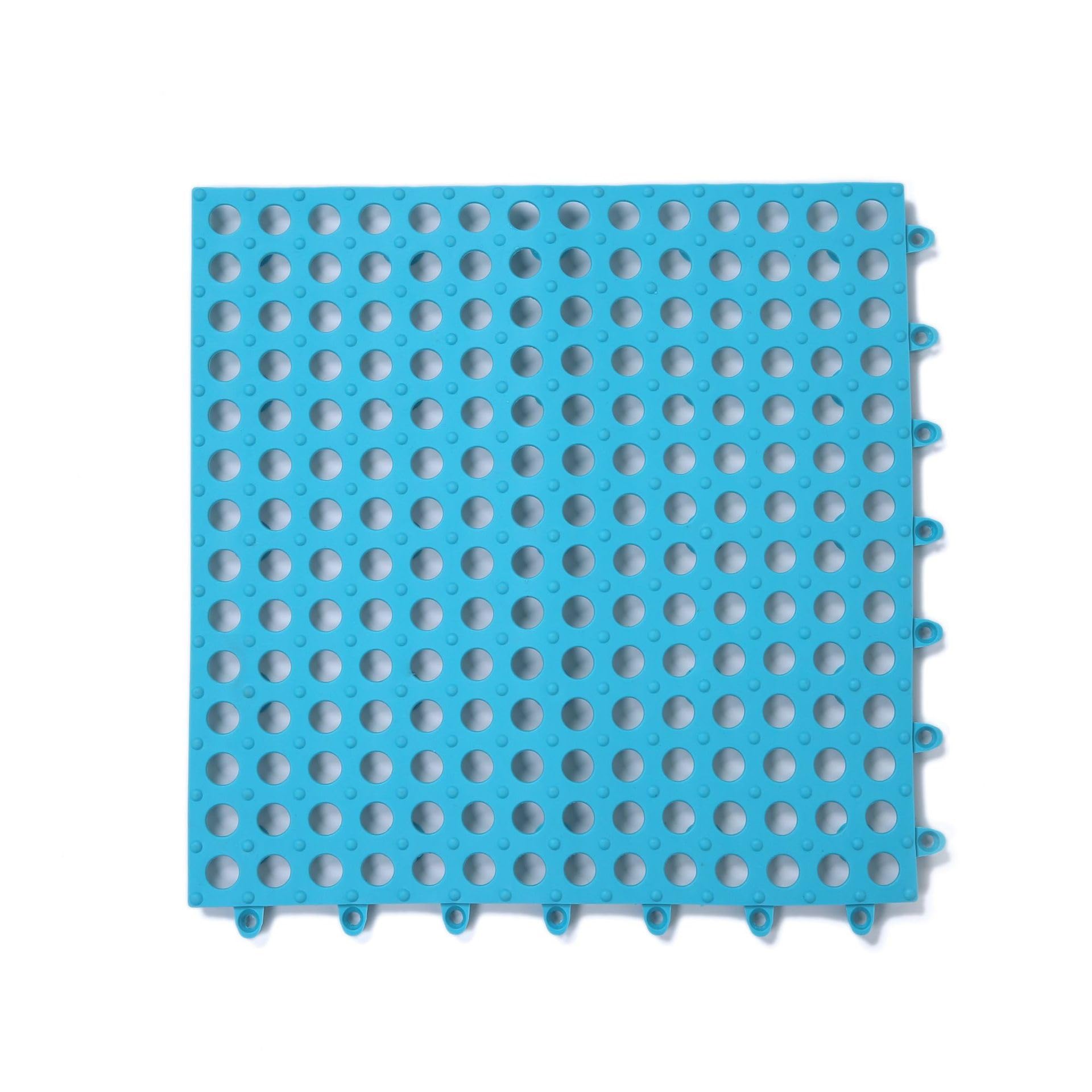 Alfombra De Ducha Antideslizante Baldosas De Bañera Impermeables Entrelazadas con Orificios De Drenaje Alfombras De Suelo Personalizables For Baño Piscina Cocina Gimnasio(Blue,170g)