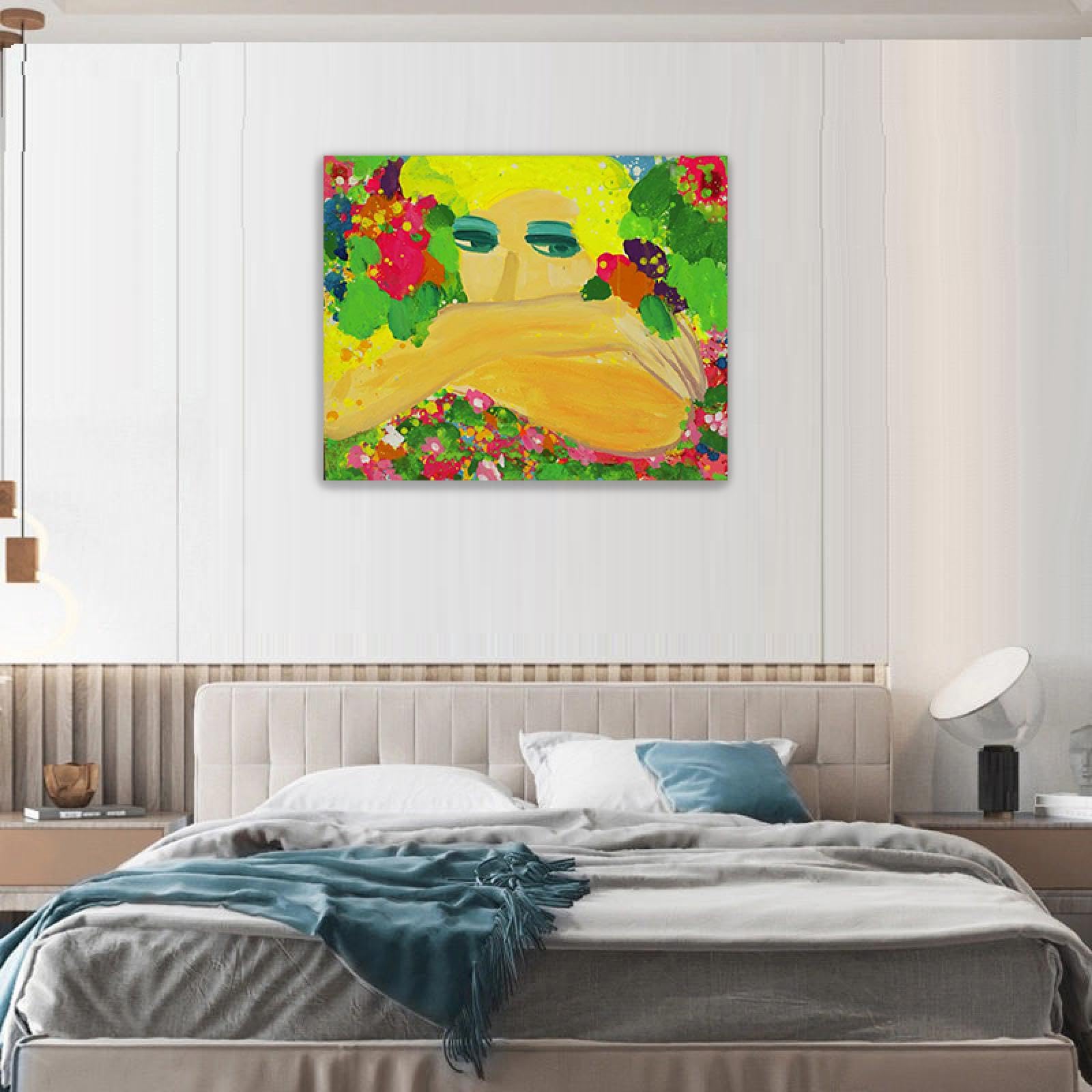 Poster Walasse Ting – Stampe Artistiche Astratte Su Tela Per Decorazione Moderna, 50x70 Cm Senza Cornice