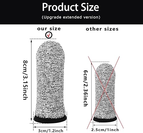 Miniatura 2 de ZFYOUNG 14 piezas de protector de dedo anti-corte, cubierta de dedo anti-corte, protector de cama de dedo reutilizable cubierta de dedo pulgar dedo