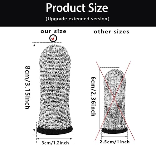 Miniatura 2 de ZFYOUNG 14 piezas de protector de dedo anti-corte, cubierta de dedo anti-corte, protector de cama de dedo reutilizable cubierta de dedo pulgar dedo