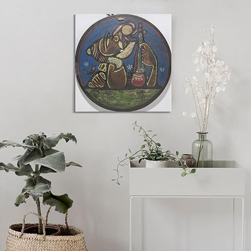 Miniatura 4 de TauNy Jamini Roy Baul - Póster en lienzo para pared, impresiones artísticas de regalos, fotos, pinturas, decoración de habitación, decoración del