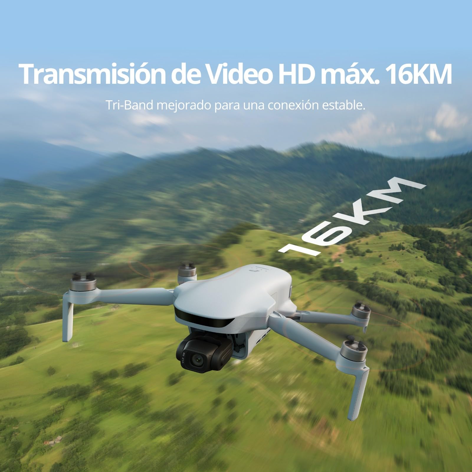 Potensic ATOM 3 Drones con Camara 4K Profesional, Vídeo HDR 4K/60fps, Foto 8K, Sensor 1/1,3”, 3 Baterías 120 min de Vuelo, 16 KM Transmisión, Seguimiento IA 2.0, Med-Tele, QuickShots, < 249g, Dron, C0