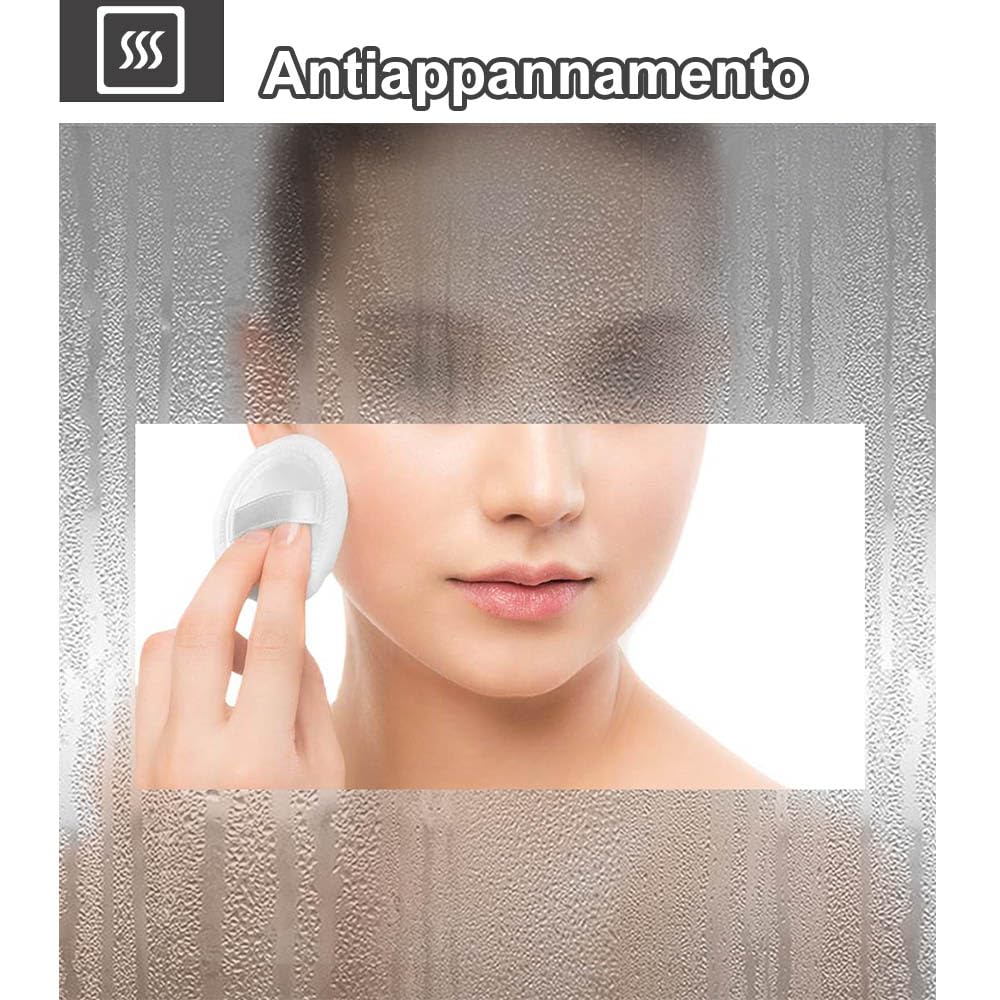 100cm Specchio Rotondo|Smart Touch|Antiappannamento|IP44