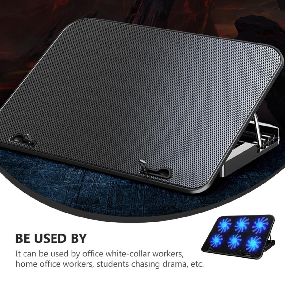 Supporto di Raffreddamento per Laptop, Regolabile, per Portatili