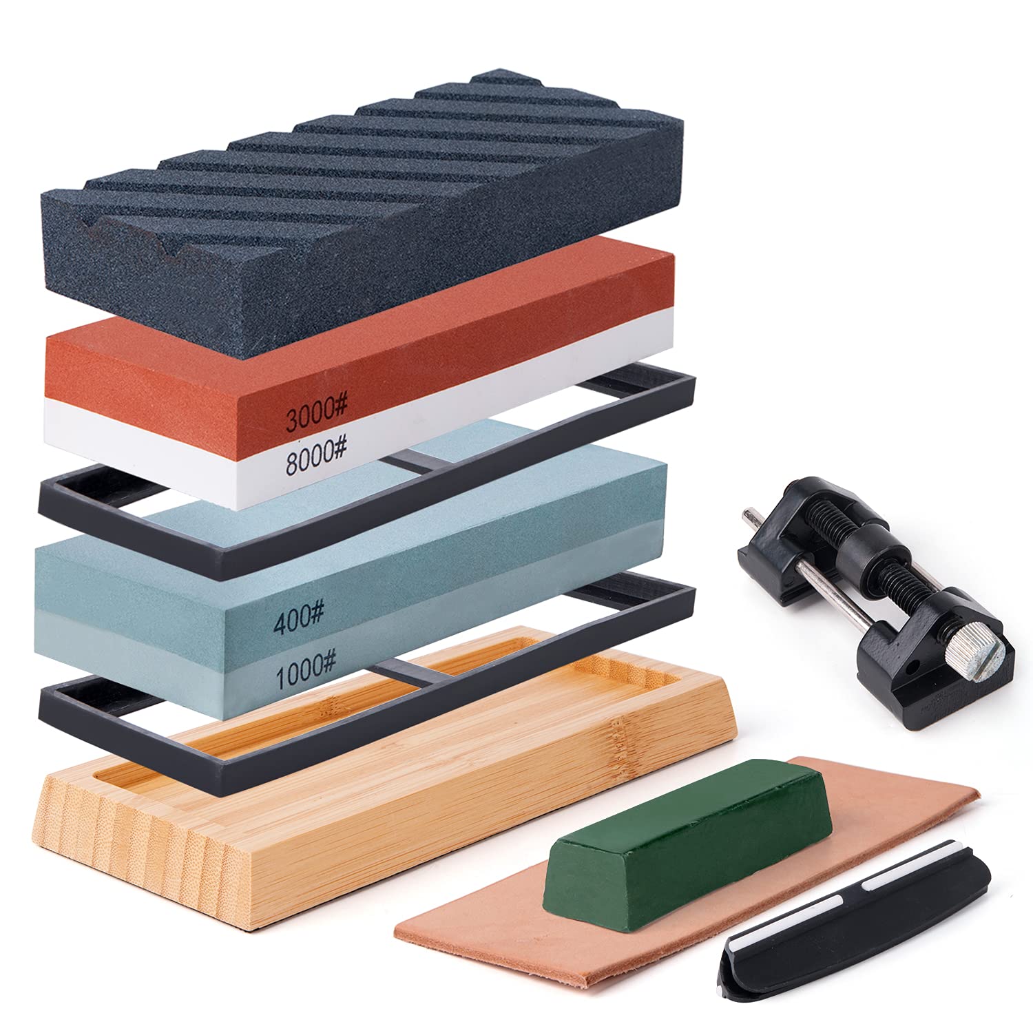 Buy SD.TIANPENG Whetstone Knife Sharpening Stone 2 Side Grit 1000/6000