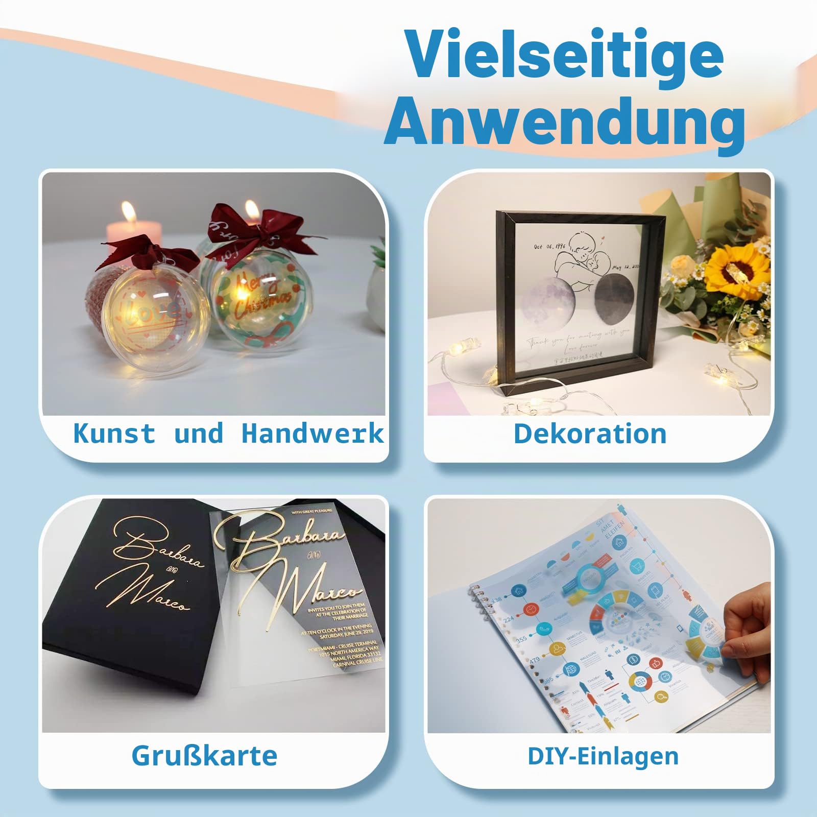 A4 Transparente Inkjet-OHP-Folie mit Senser Trip für Tintenstrahldrucker, 20 Blatt, zur Verwendung beim Bild- und Designdruck