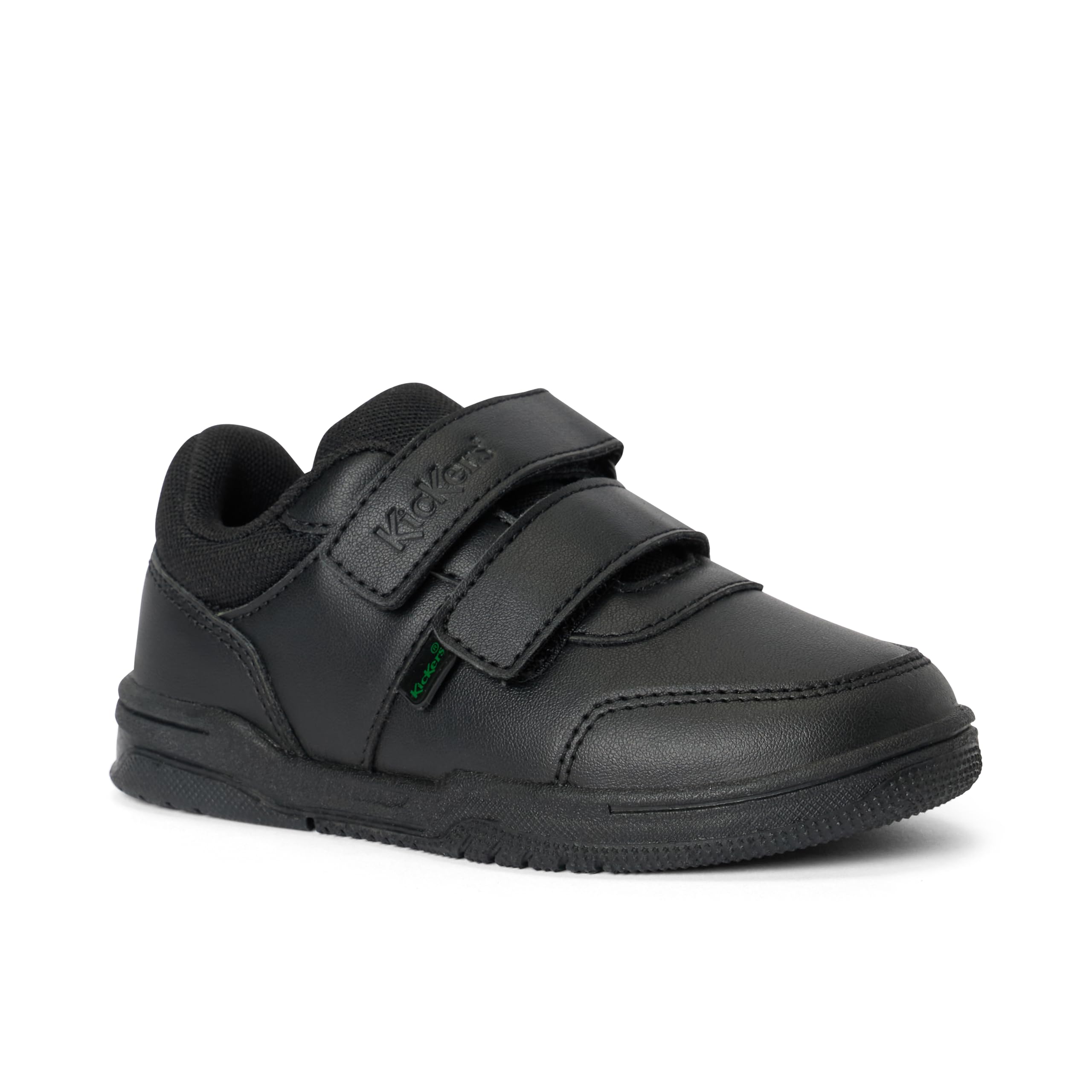 Kickers Infant Mervan Velcro School Shoe Black, Kids size: 13, FootAsylum