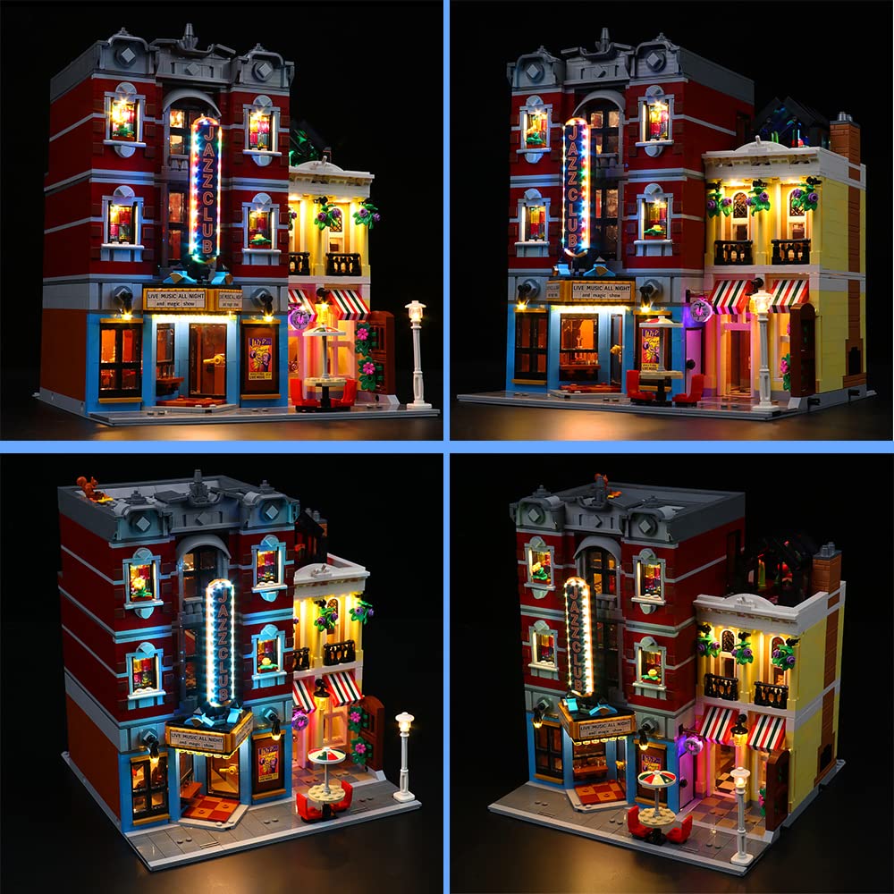 VONADO Kit de luz LED compatível com Lego Jazz Club 10312