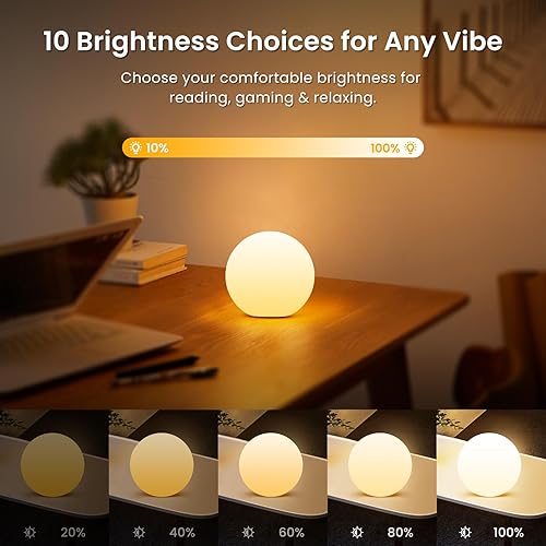 Miniatura 9 de LOFTEK Bola de luz flotante recargable para piscina, lámpara LED de 3 pulgadas, luz RGB que cambia de color para bañera de hidromasaje, luces LED