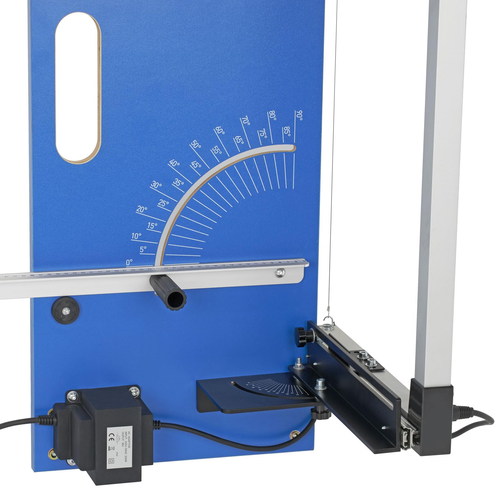 BAUTEC Styroporschneider GAZELLE Modell 2 "Tischgerät" » 200 Watt / 1.300mm » Starter-Set inkl. 10 Schneidedrähte, Gerüsthalterung » Heißdrahtschneider