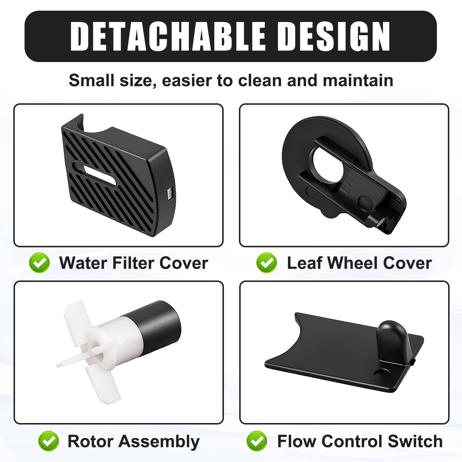 Pompe à Eau Submersible 3.5W, Mini Pompe Aquarium Ultra-Silencieuse 200L/H avec Câble de 1,5M, Pompe Fontaine à Eau Chat pour Bassin, Statuaire, Cascade et Hydroponie