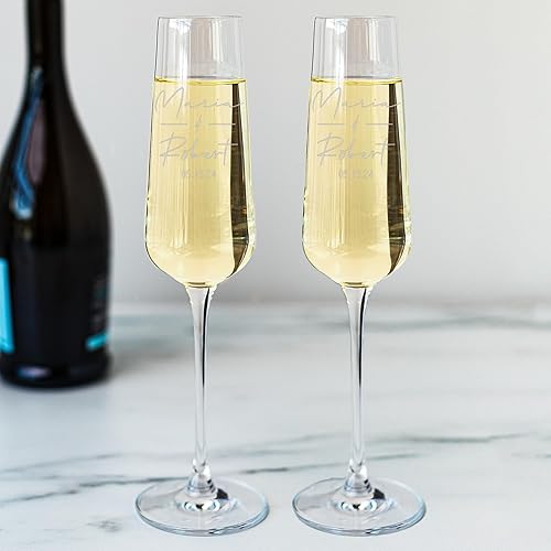 Miniatura 8 de Copa de vino de cristal con monograma personalizada con texto personalizado, gran regalo para bodas, cumpleaños, día de la madre e inauguración de