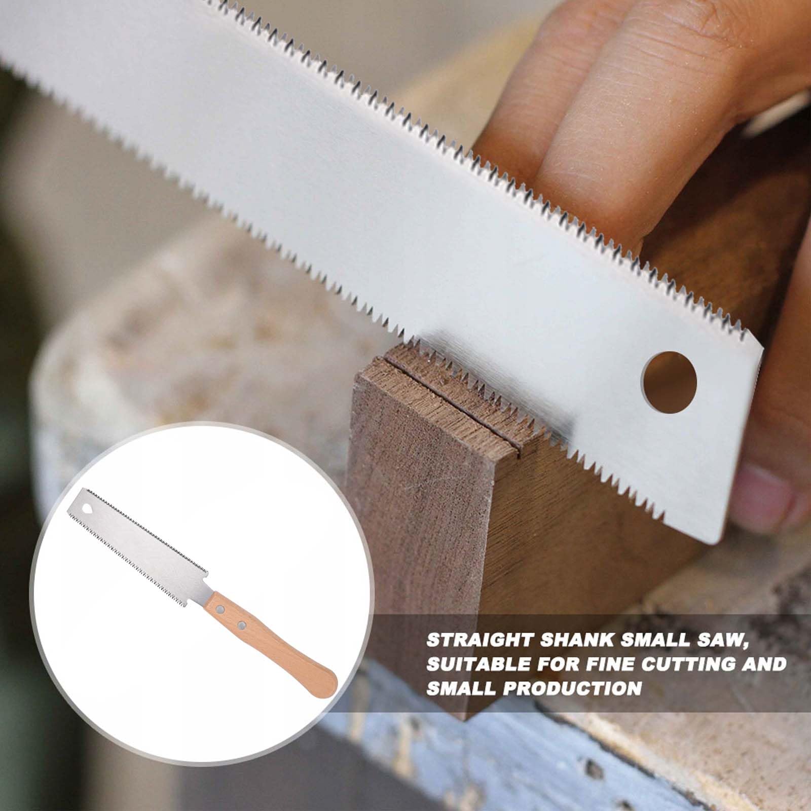 Sega a mano giapponese: Seghetto a doppio taglio leggero da 6 pollici, sega per legno SK-5 in acciaio 11/17 TPI, sega giapponese per la lavorazione del legno e il fai da te