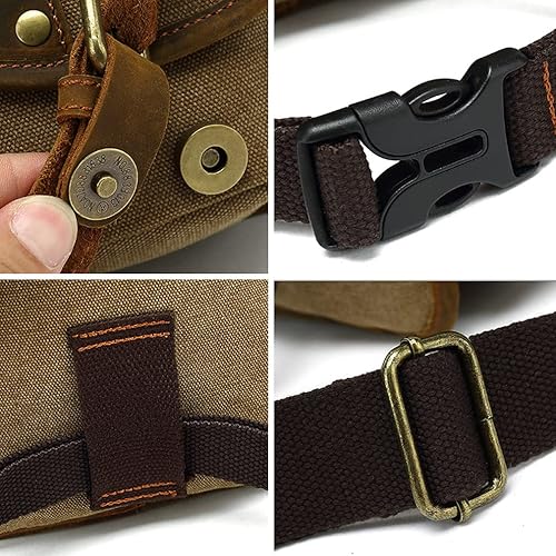 Miniatura 6 de Riñonera de cuero para hombres y mujeres, bolsa de protección multiusos, para motocicleta, deportes al aire libre, ciclismo, equitación, senderismo,