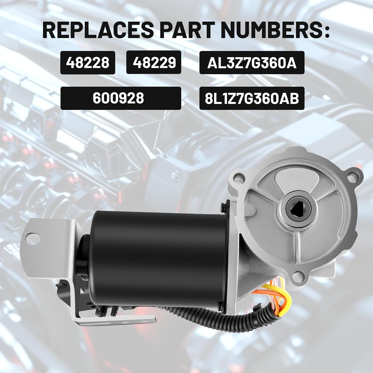 600-928 Transfer Case Shift Motor Fit for Ford Expedition 2008-2011, F150 2009-2011, Fit for Lincoln Navigator 2008-2010, Mark LT 2010-2011 Replaces 8L1Z7G360AB, AL3Z7G360A 48-228