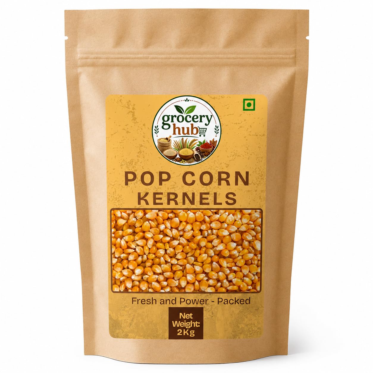 Grocery Hub Pop Corn Kernels 2kg | Natural Popcorn | High Popping Maize Kernels | Rich in Fiber | Healthy Snack | Ideal for Butter, Cheese & Caramel Popcorn-image-32
