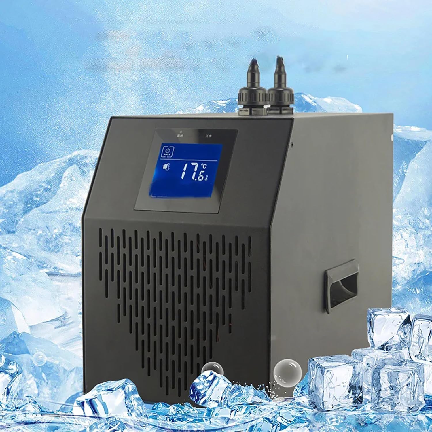 160L Aquarium Chiller, 42gal 1/10 HP Water Chiller for Hydroponic System Fish Tank Cooling System for Axolotl Cooler for Coral Reef Shrimp,Standard
