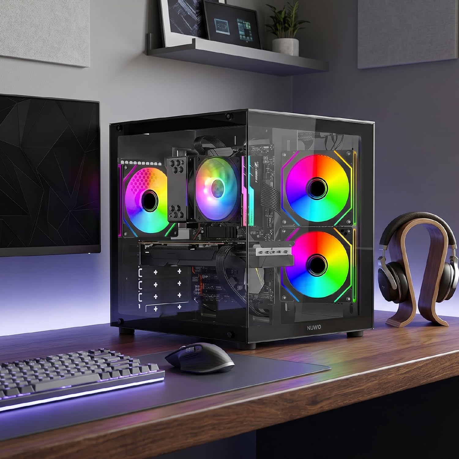 Keydo PC Gaming Ryzen 5 5500 | GTX 1660 Super 6GB GDDR6 | 16GB DDR4 | SSD 512GB | Windows 11 Pro | Pc Computer Fisso Completo Pronto all'Uso, GX-6