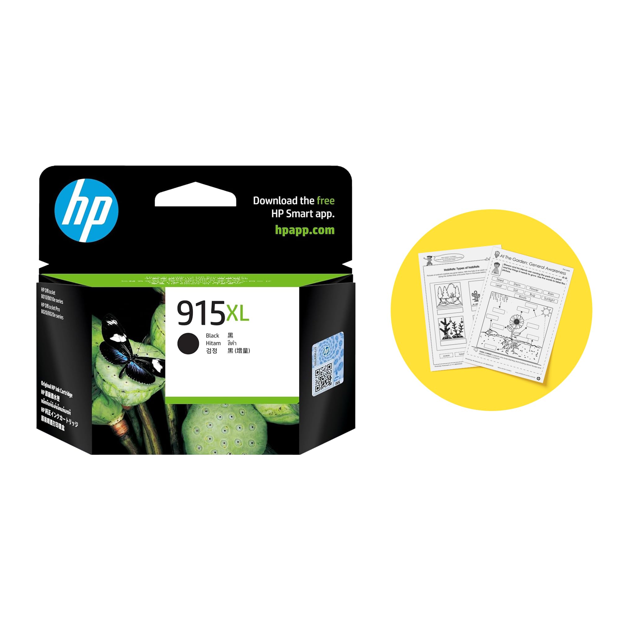 HP 915XL Genuine Original High Yield Black Printer Ink Cartridge
