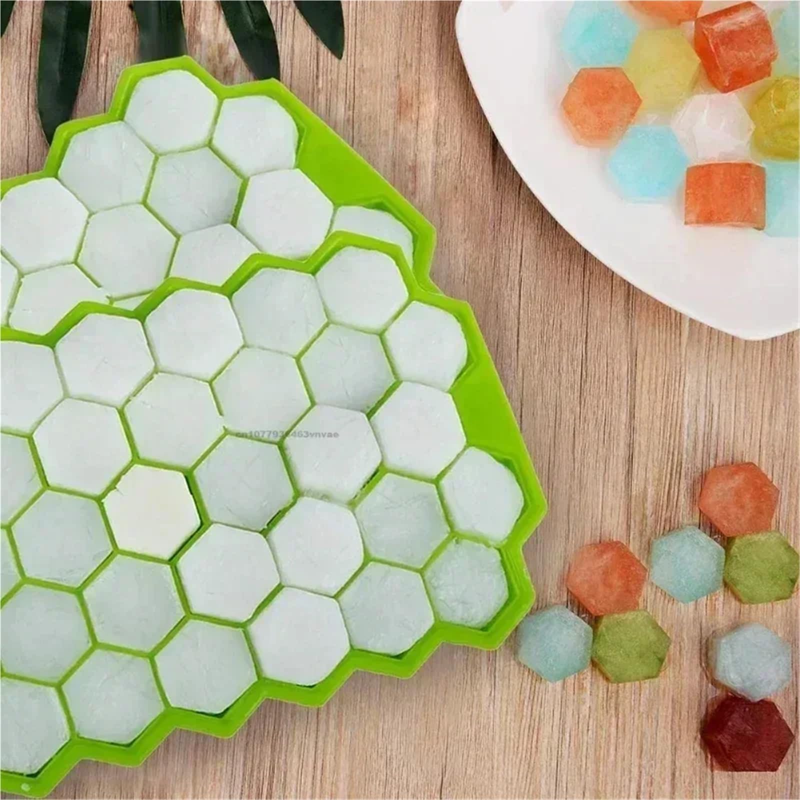 Molde Hielo Bandeja For Cubitos De Hielo 148 Rejillas Con Tapa Silicona For Refrigerador, Apta For Moldes Pequeños, Fácil Desmoldar Y For Clasificar