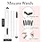 Dming 20 Pieces Disposable Mascara Brushes Eyelash Brush Lash Wand Diamond Mascara Wands with Tube Makeup Tool Lash Spoolies Sanitary Brushes Lash Extension Supplies (tube sky black 20)