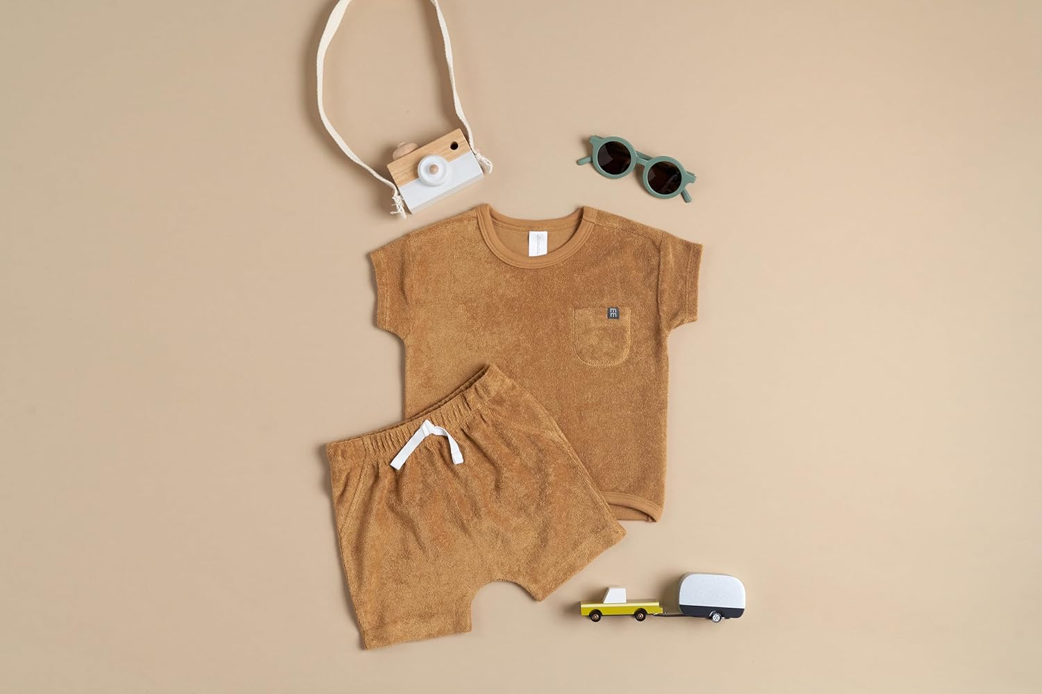 Teal Baby Boys Shirt & Shorts Set by Modern Moments by Gerber - Image 4