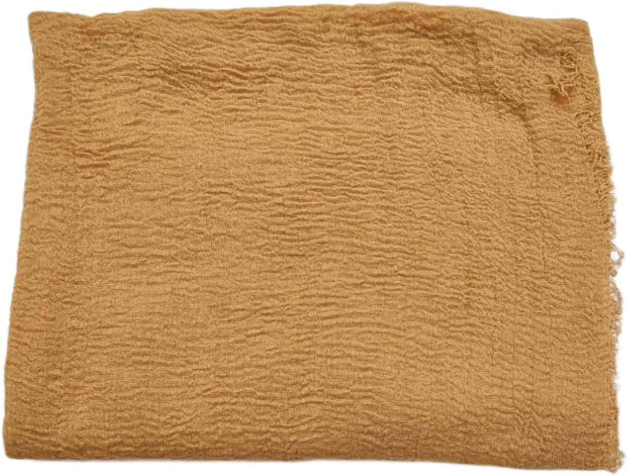 Kiran FashionCrinkle Crimp Style Cotton Viscose Soft Frayed Edges Hijab Scarf Headwrap