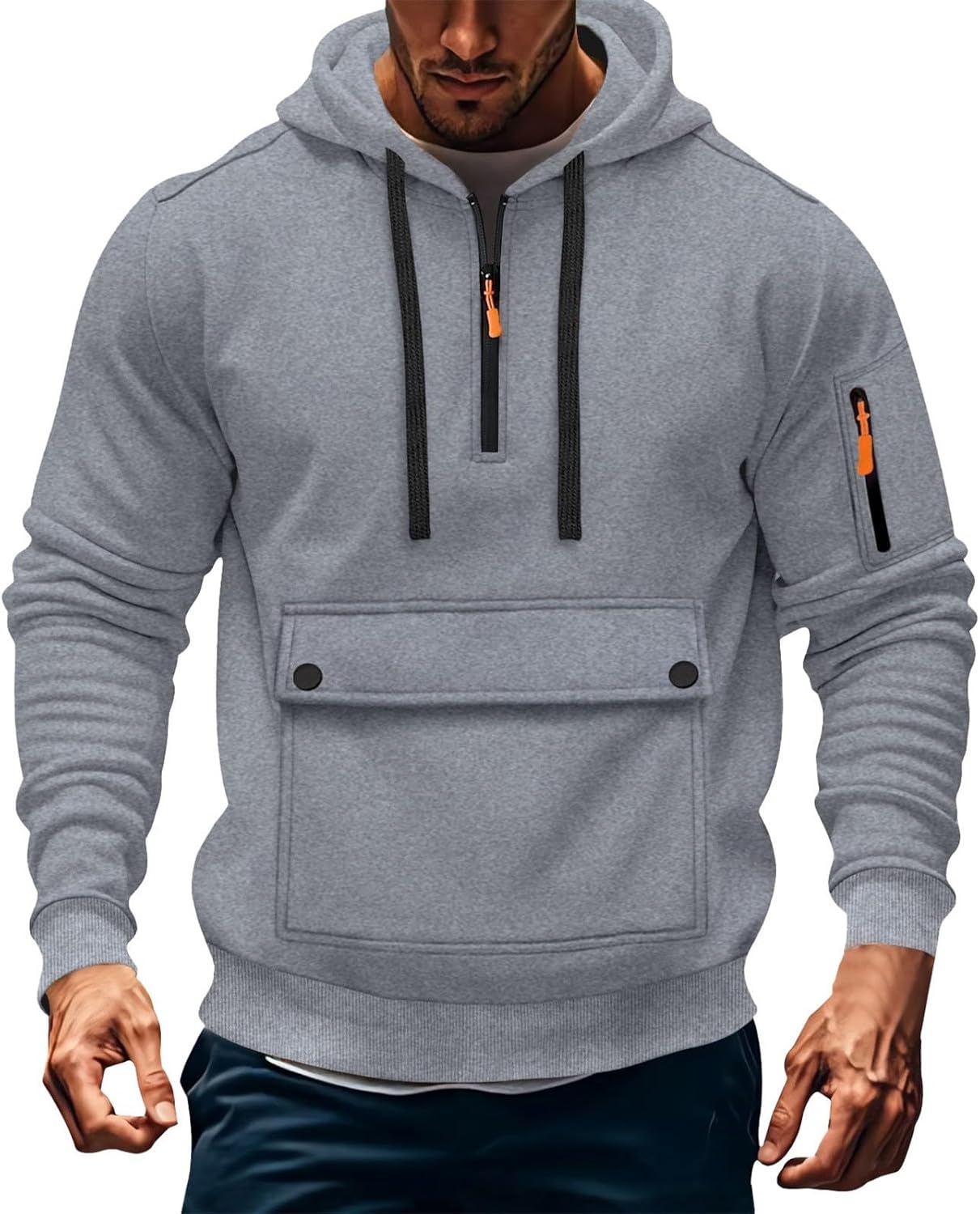 Hoodies for Men Full Zip Mens Hoodies Fleece Casual Kuwait Ubuy