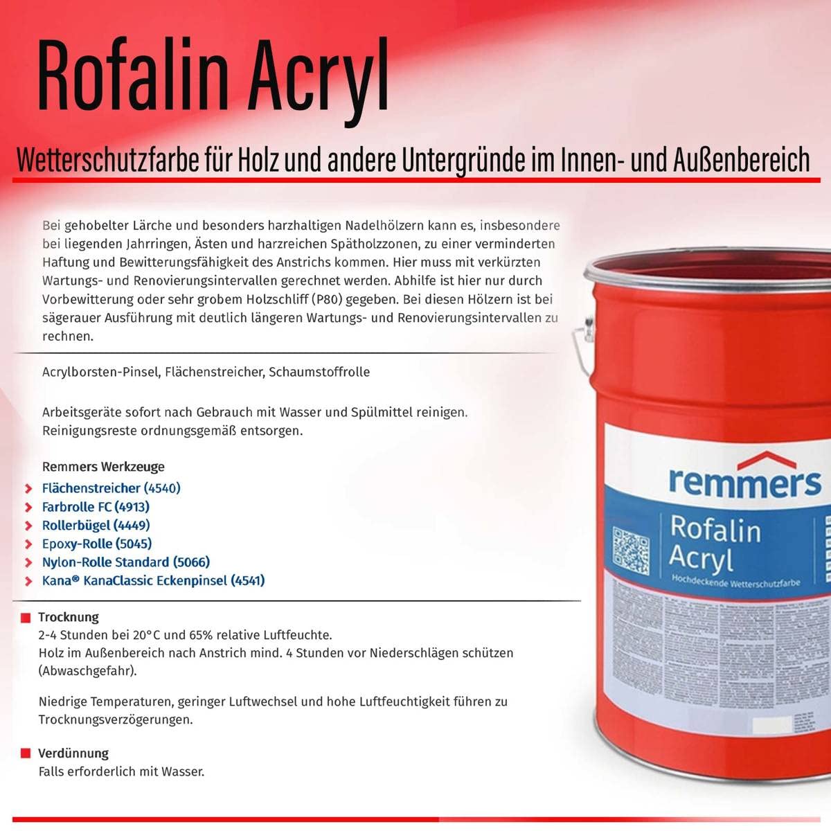 Remmers Rofalin Acryl dunkelbraun 5l