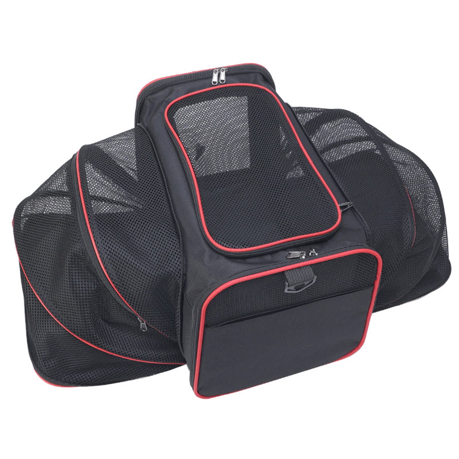 Bolsa transportadora para perros de viaje para mascotas, bolsa de transporte de gran capacidad para gatos con correas, suministros de bolsa para gatos