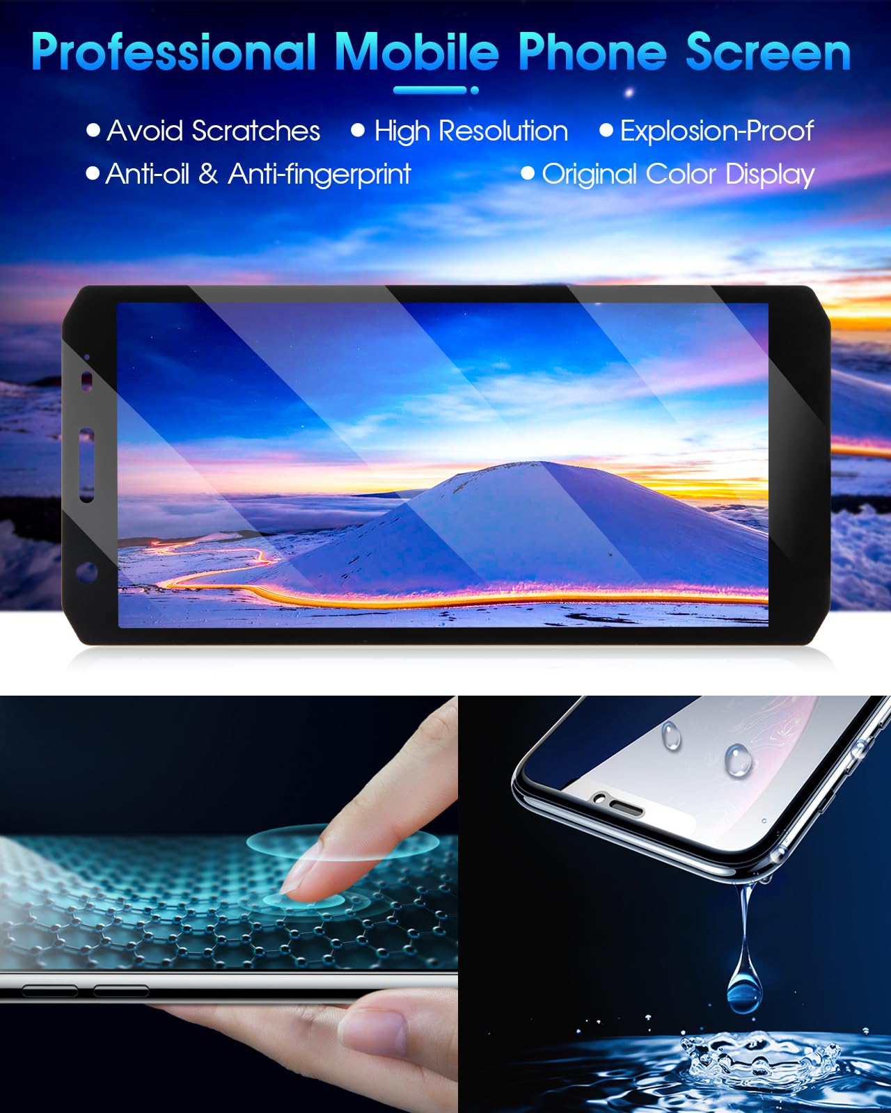Yuxyiony Nuovo Schermo di Ricambio Per Doogee S41 Display LCD Riparazione Dello Schermo e Strumento di Ricambio Accessori