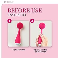 Vista 5 de PMD Clean - Smart Facial Cleansing Device with Silicone Brush & Anti-Aging Massager Rosa