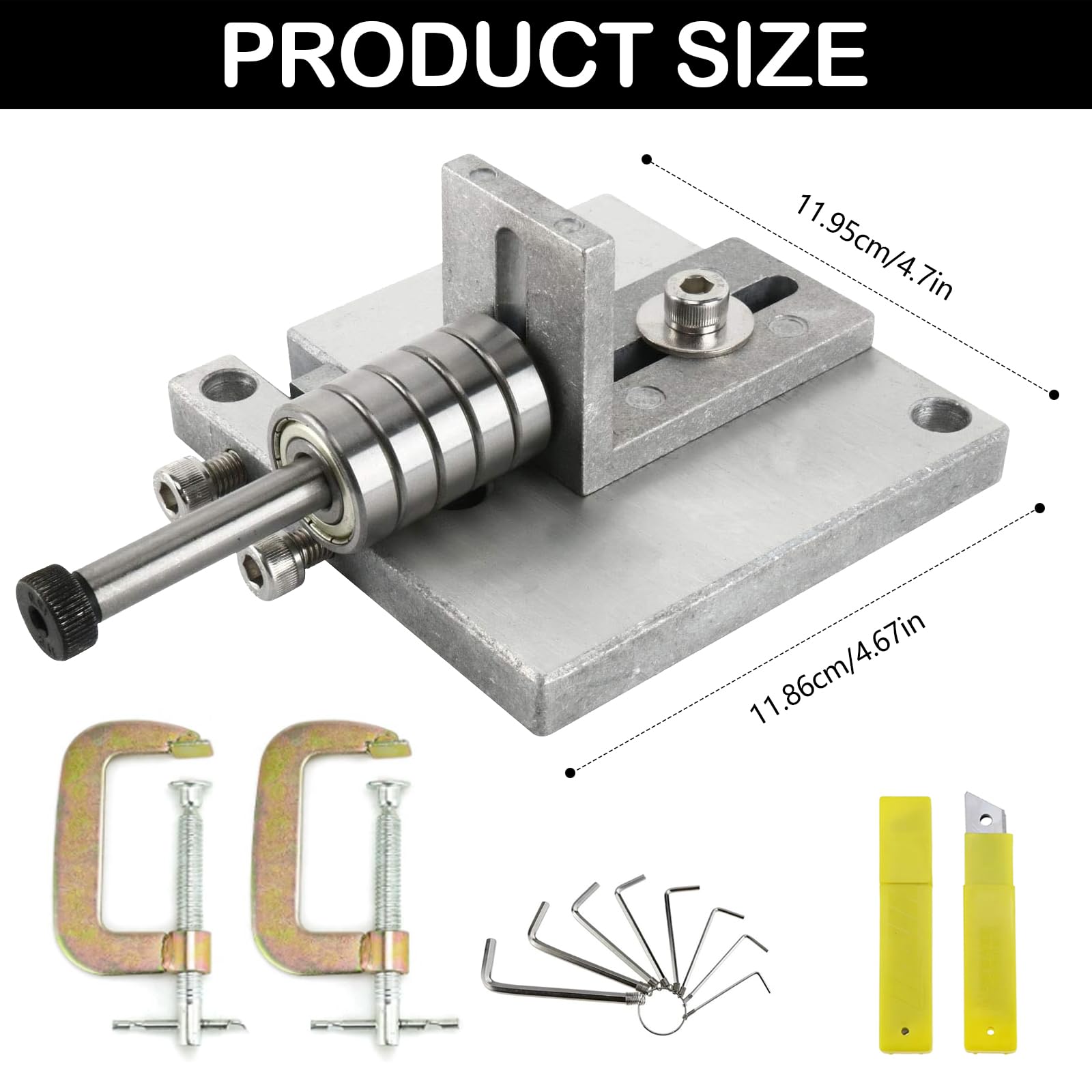 Macchina Per Il Taglio Pelle, Macchina Per Pelare Pelle Manuale In Acciaio Inossidabile Strumento Per Pelare Pelle Fai Te Precisa Con Spessore Regolabile Con 10 Lame Ricambio E 2 Clip A G Strumenti