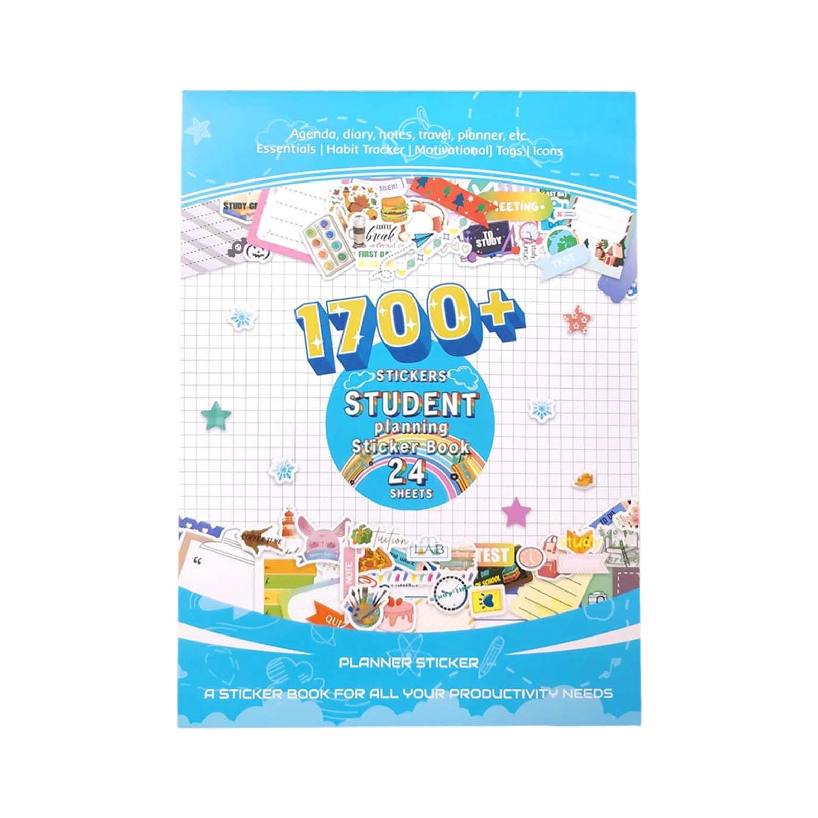 Decorative Journals Sticker Adhesive Planner for Scrapbooking Journals Planners Calendar and Wall Decoration Kids Craft