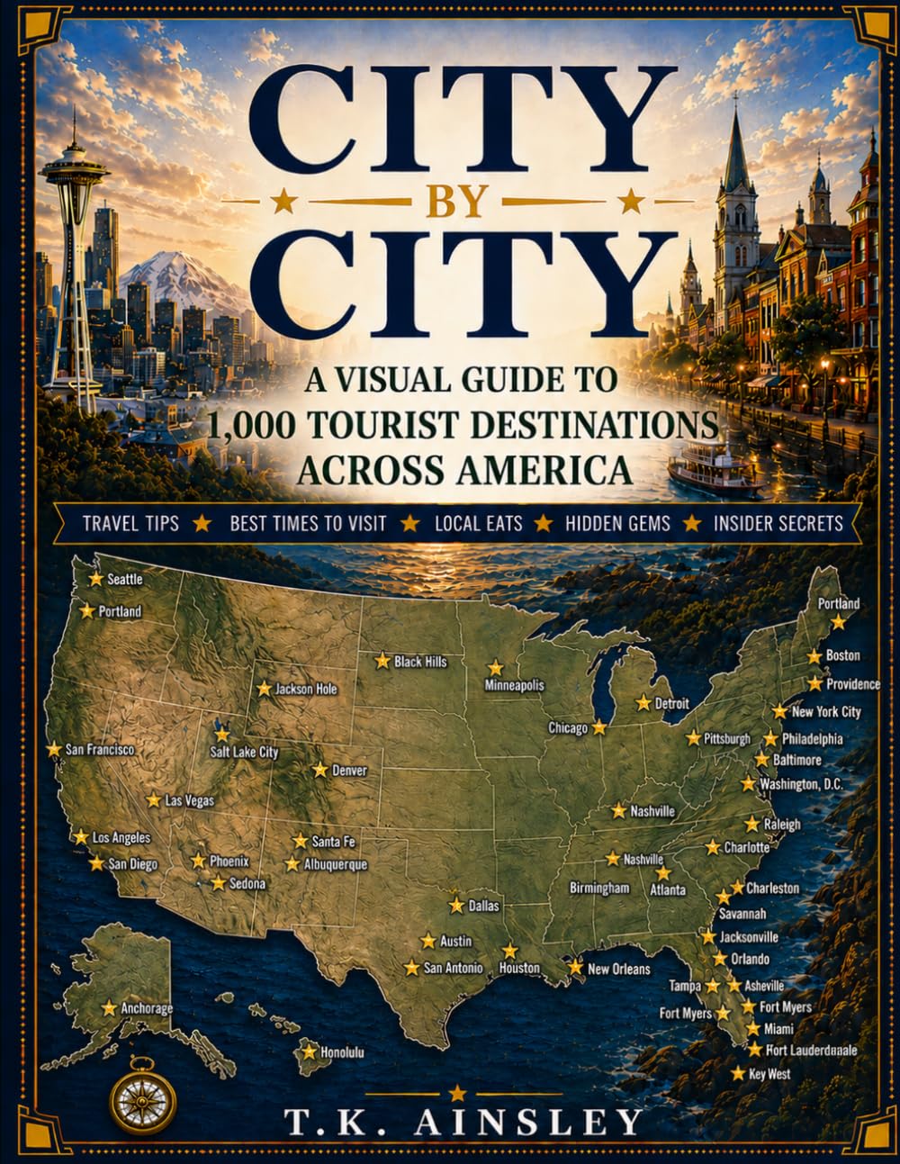 City by City: A Visual Guide To 1,000 Tourist Destinations in America (Traveling To Cities and States)