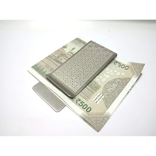 DLCCREATION Money Clip Slim Stainless Steel 3cm