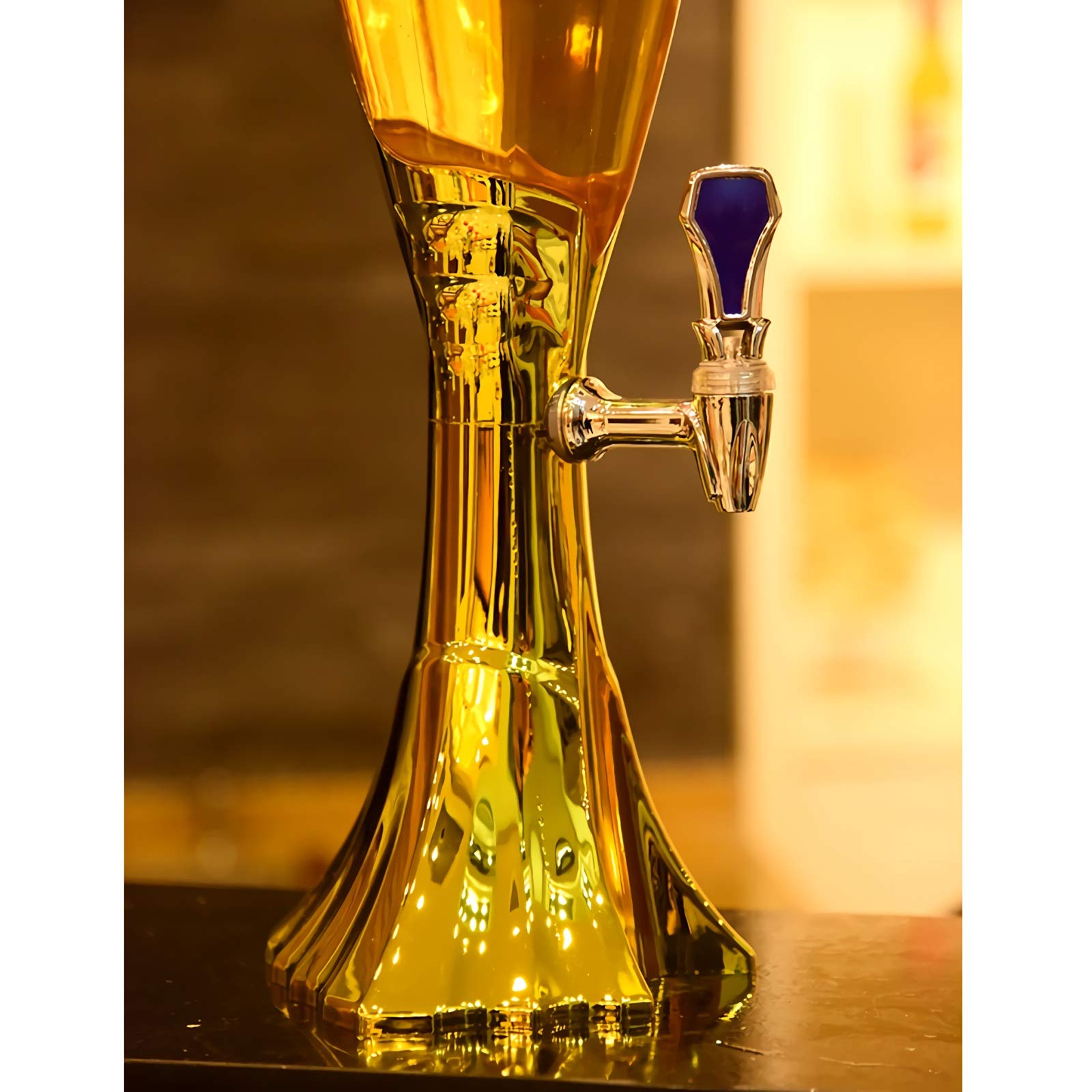 Distributeur de Bière Distributeur de boissons avec robinet, tube de glace et lumières LED, distributeur de bière 3L, lumières brillantes, tour de bière for bar Party Restaurant KTV Machine à Jus de F