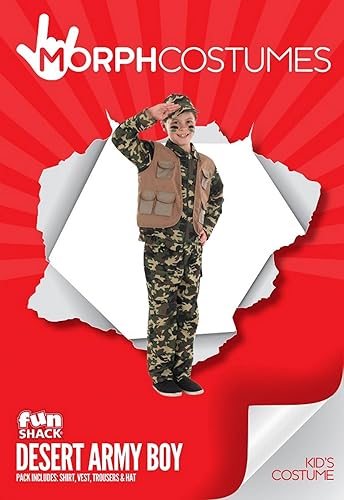 Miniatura 6 de fun shack Disfraz del ejército para niños, disfraz militar para niños, disfraz de camuflaje para niños, disfraz de soldado para niños, uniforme