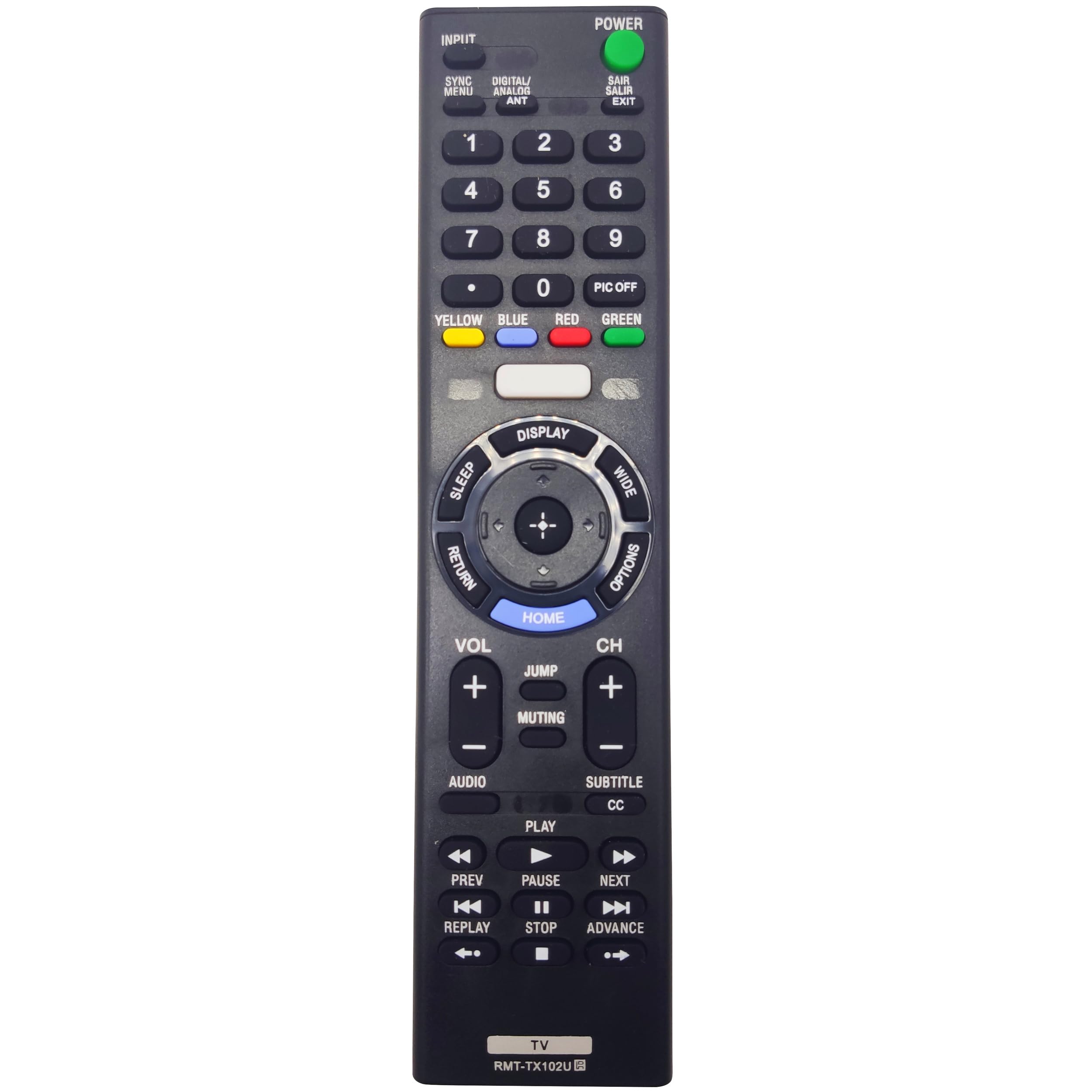 TV Remote Control for Sony KDL-32W607D/ 32W609D/ 32W655D/ 40R555C/ 40R557C/ 40R559C/ 40W655D/ 40W657D/ 40W659D/ 48R555C/ 48R557C/ 48R559C/ 48W655D/ 48W657D/ 48W659D/ 55W655D/ 55W657D