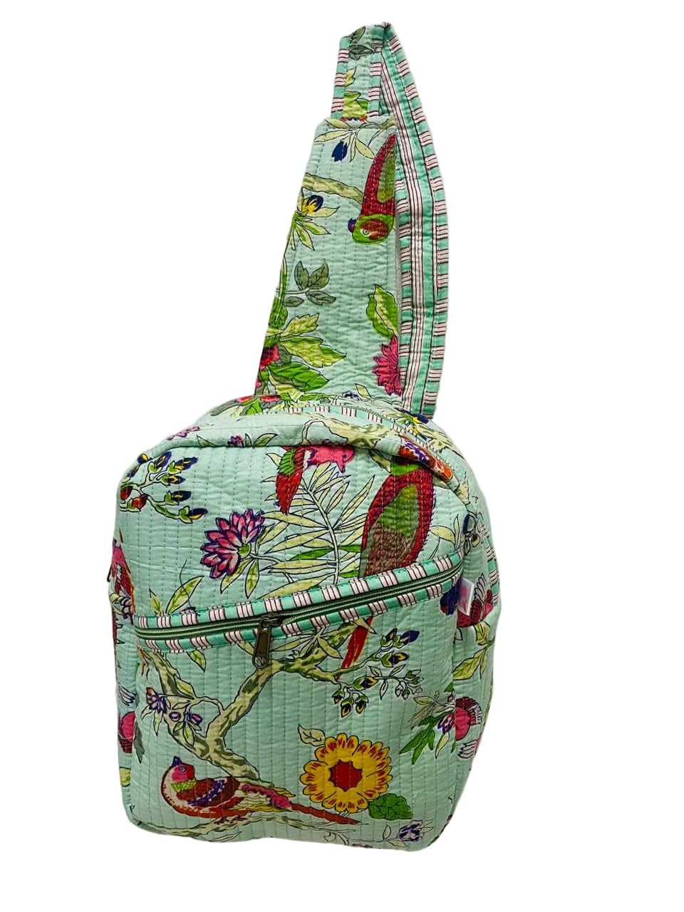 Cotton Quilted Bagpack Handcrafted One Strap Backpack For Men & Women Bag Shopping Picnic Office College Travel Eco-Friendly For Daily Uses Ideal For Gifting-picture-35