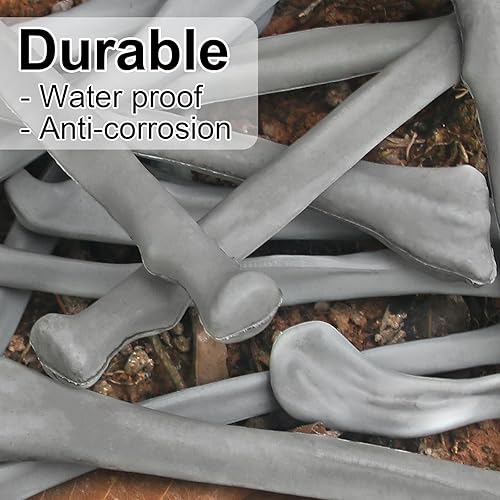 Miniatura 6 de 15 huesos de esqueleto para decoración de Halloween, huesos de plástico, accesorios de terror para decoración de huesos de calavera de tamaño real,