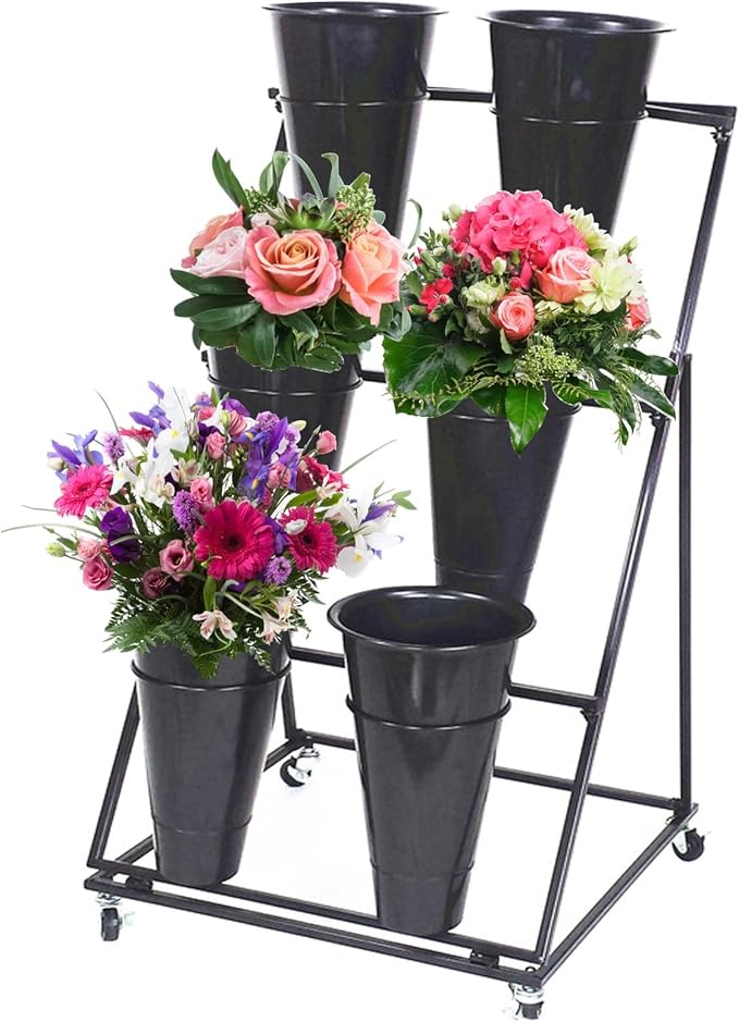 Iron Flower Display Stand, Indoor and Outdoor Plant Stand