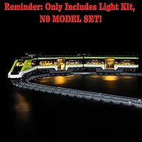 Vista 6 de Juego de luces LED compatibles con Lego 60337 Express Passenger Train City Building Blocks Model - Juego de modelos no incluidos